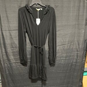Notch Neck Jersey Black Dress / Size US‎ 8R /NWT / Box 27-2